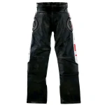 Black Saint Mxxxxxx SAINT Racer Leather Pants Back