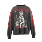 Black Saint Mxxxxxx SAINT is a Kiss Long Sleeve Tee