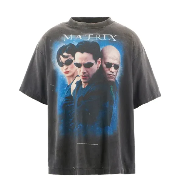 Black Saint Mxxxxxx x The Matrix Logo Short Sleeve Tee