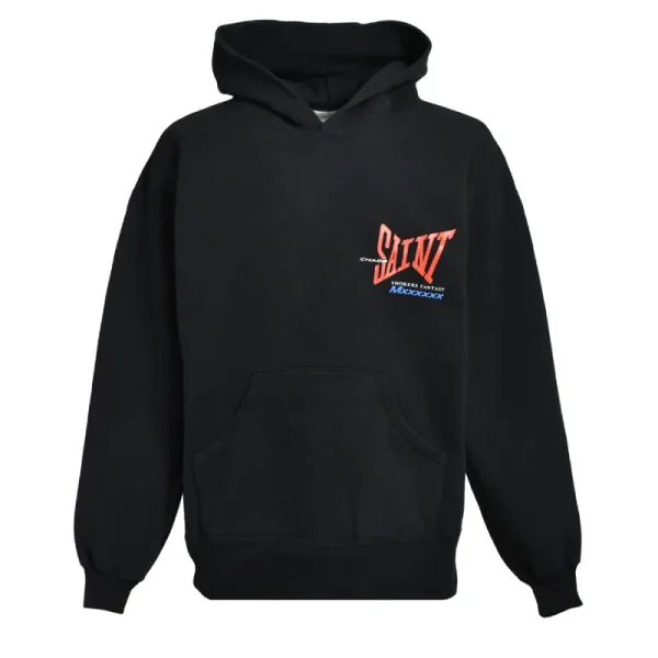 Black St. Michael Ribon Saint Hoodie