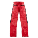 Red Saint Mxxxxxx SAINT Racer Leather Pants Back