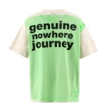 White/Green Saint Mxxxxxx x Bape Genuine Short Sleeve Tee Back