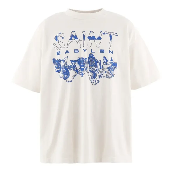 White Saint Mxxxxxx x BABYLON 666 Short Sleeve Tee