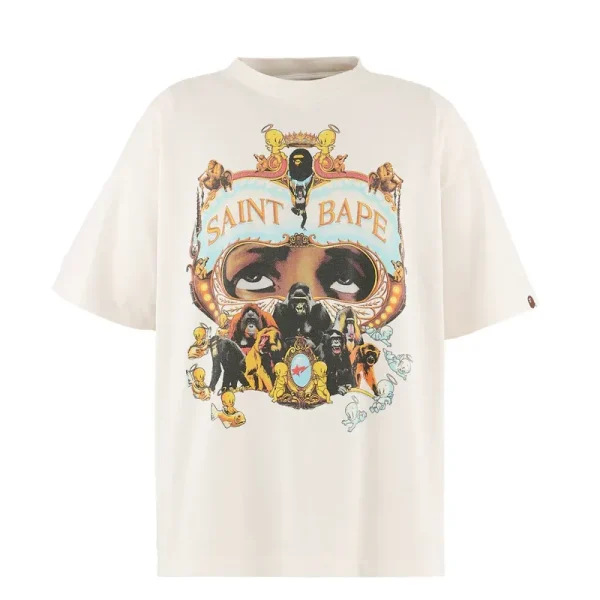 White Saint Mxxxxxx x A BATHING APE Generation Tee