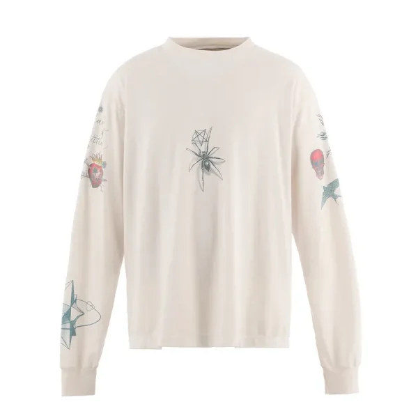 White Saint Mxxxxxx x Dr. Woo Tattoo Long Sleeve Tee