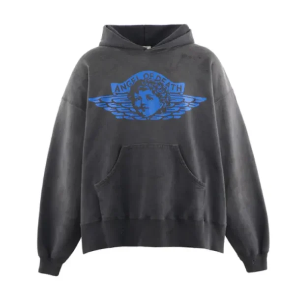 Black/Blue Saint Mxxxxxx Angel Hoodie