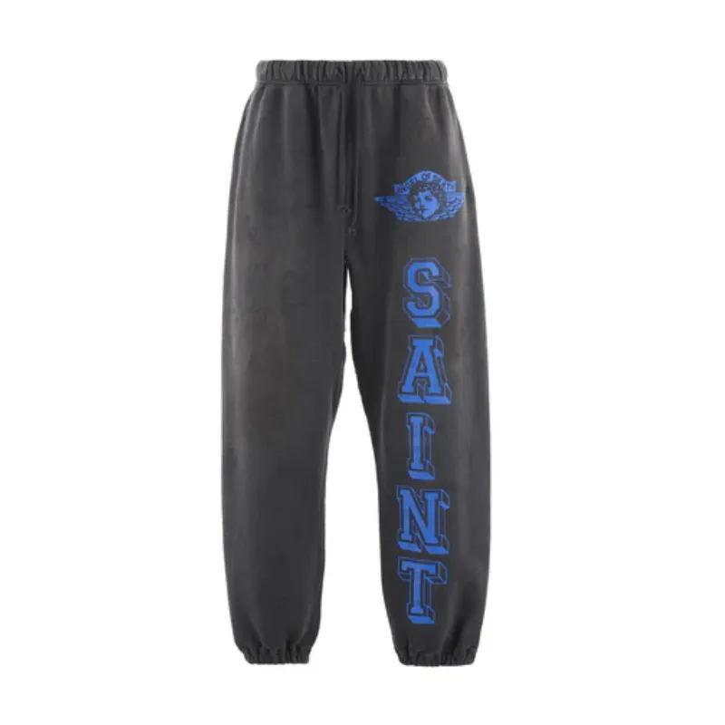 Black/Blue Saint Mxxxxxx Angel Sweatpants
