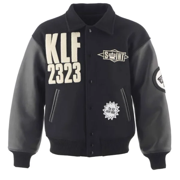 Black Saint Mxxxxxx x KLF 23 Button-Up Varsity Jacket