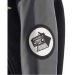 Black Saint Mxxxxxx x KLF 23 Button-Up Varsity Jacket Sleeve