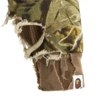 Green Saint Mxxxxxx x A Bathing Ape Bape Shark SAINT Zip-Up Hoodie Sleeve