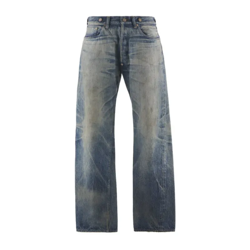 Blue Saint Mxxxxxx × Berberjin 5Pkts Damage Jeans Saint Mx6