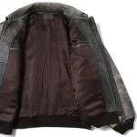 Brown SAINT Mxxxxxx × Hajime Sorayama A2 Leather Jacket Front