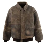 Brown SAINT Mxxxxxx × Hajime Sorayama A2 Leather Jacket