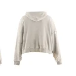 Grey Saint Mxxxxxx Double Face Zip-Up Hoodie Back