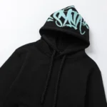 Black/Blue SYNA World SYNA Logo Hoodie - Image 3
