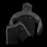 Black/Grey/Blue Syna World Pipe Hoodie and Short Set