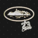 Black Central Cee x Corteiz 23 Chain Shorts Set - Image 5