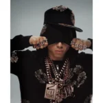 Central Cee x Denim Tears Custom Rose Gold Crystal Cotton Wreath Sweatsuit - Image 2