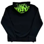 Black/Green Syna World Logo Hoodie - Image 2