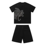 Black/Grey Syna World Shorts and Shirt Set - Image 2