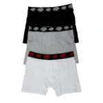 Black/Grey/White Syna World 3 Pack Boxer Briefs