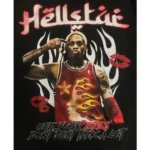 Black Hellstar Studios Dennis Rodman Retro Tee - Image 3