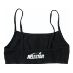 White And Black Hellstar Logo Bralettes - Image 2
