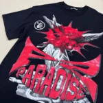 White and Black Hellstar Studios Bigger Than Satan Shirts - Image 3