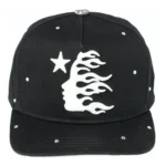 Black Hellstar Starry Night Snapback Hat