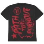 Black Hellstar Records Jesus Emblem Tees - Image 2