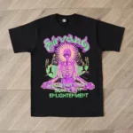 Black/White Hellstar Meditation Skeleton T-shirts