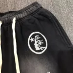 Black Hellstar Racer Flame Sweatpants - Image 3