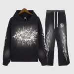 Black Hellstar Studios Vintage Flare Sweatsuit