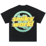 Black/White Hellstar Records Smiley World Tees