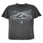 Black Mens Hellstar Chrome Logo Tee