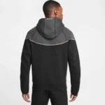 Black/Red Central Cee Syna World X Nike Tech Fleece Zip-Up Hoodie - Image 3