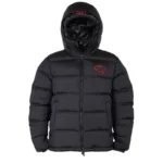 Black/Red SYNA Double Puffer Zip-Up Jacket - Image 3