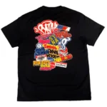 Black Syna World Sticker T-shirt