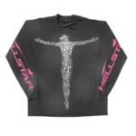Black Hellstar studios Qr Christ LS Tee