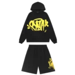 Black/Yellow Syna World SYNA Logo Short Set