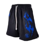 Black/Blue Hellstar Studios Flame Shorts - Image 3