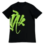 Black/Green Syna World Syna Logo OG T-Shirt - Image 2