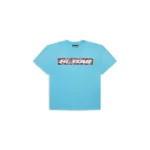 Blue Hellstar Box Logo T-Shirt