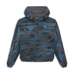 Blue Hellstar Path to Paradise Airbrush Zip-Up Hoodie