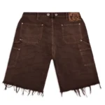 Brown Hellstar Denim Shorts - Image 2