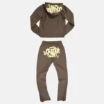 Brown/Yellow Syna World Syna Logo Printed Tracksuit - Image 2