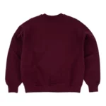 Burgundy SYNA Varsity Crewneck Sweater - Image 2