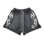 Pink/Black Hellstar Flame Sweatshorts - Image 2