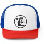 White Hellstar Fitted Dad Hat