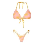 Coral Orange Syna Woman's Bikini Set